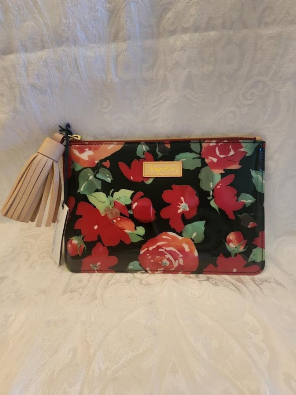 NWT -DOONEY & BOURKE LARGE ZIP POUCH/CLUTCH